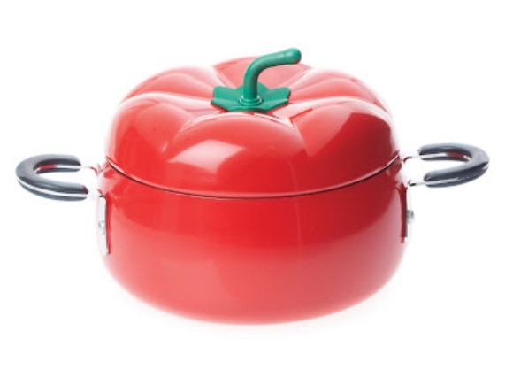 Caçarola em formato de tomate (Foto: Reprodução)